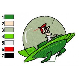 George Jetsons Embroidery Design 02